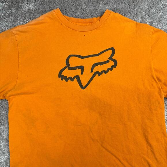 Orange Fox Racing T-shirt Legacy Fox Head Size S Motocross Dirtbike - Picture 2 of 5